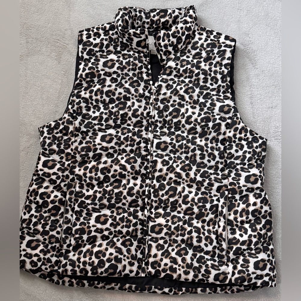 LOFT Leopard Print Women's Puffer Vest